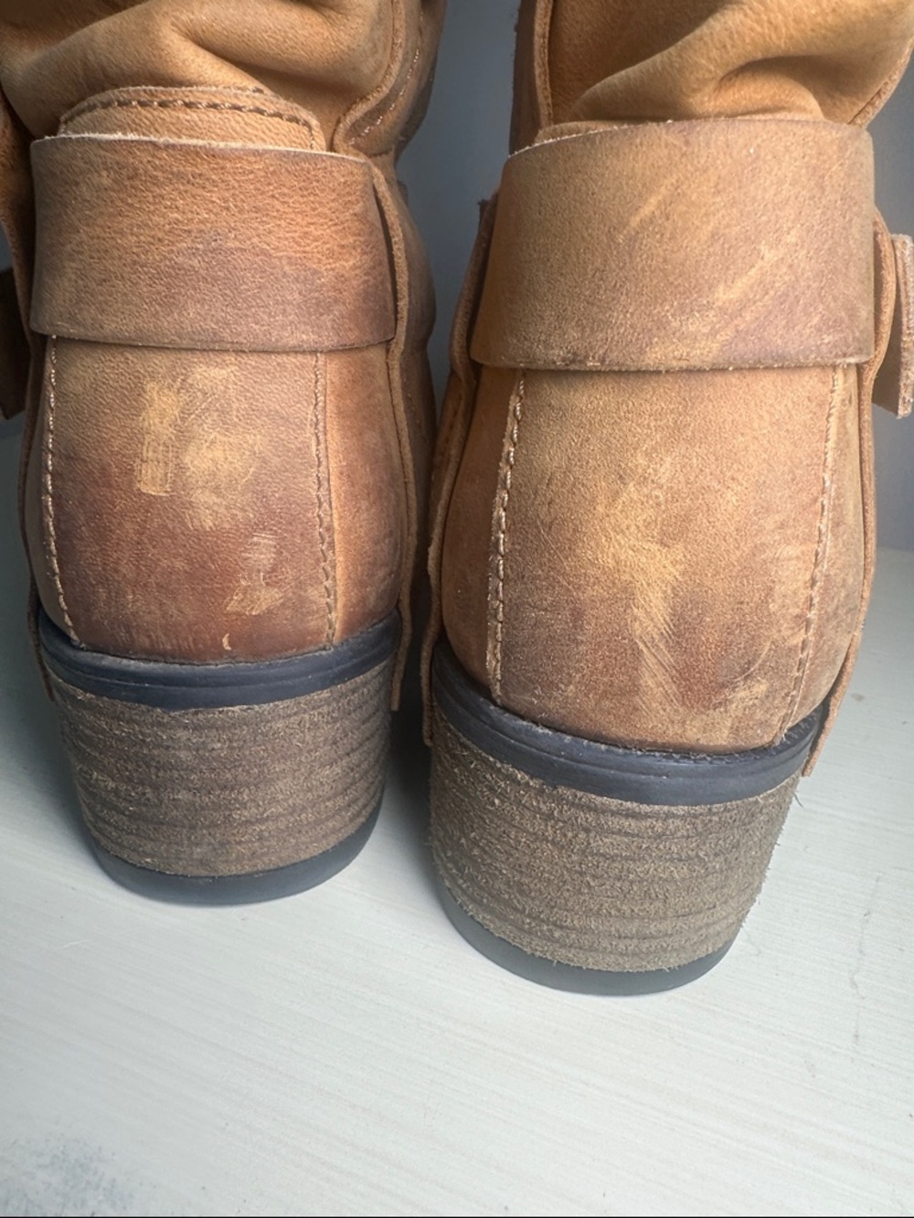 PLDM by palladium clint CSR whiskey Tan Leather Harness Ankle Boots - Picture 4 of 12